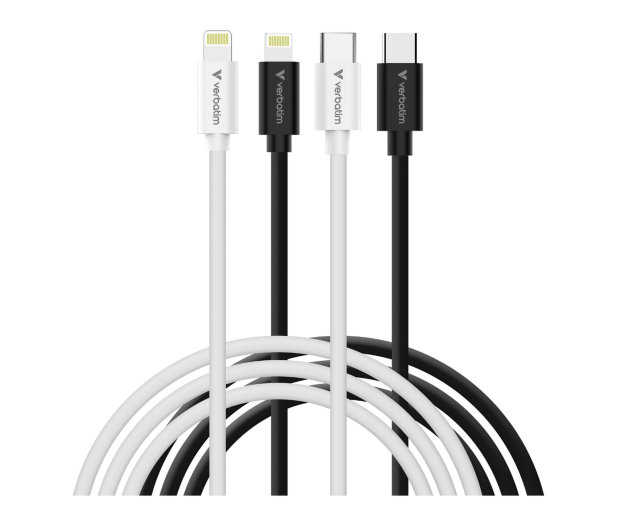 Verbatim Cable USB-C to Lightning 27W 100cm - 2 Pack - Black & White - 1607288 - zdjęcie